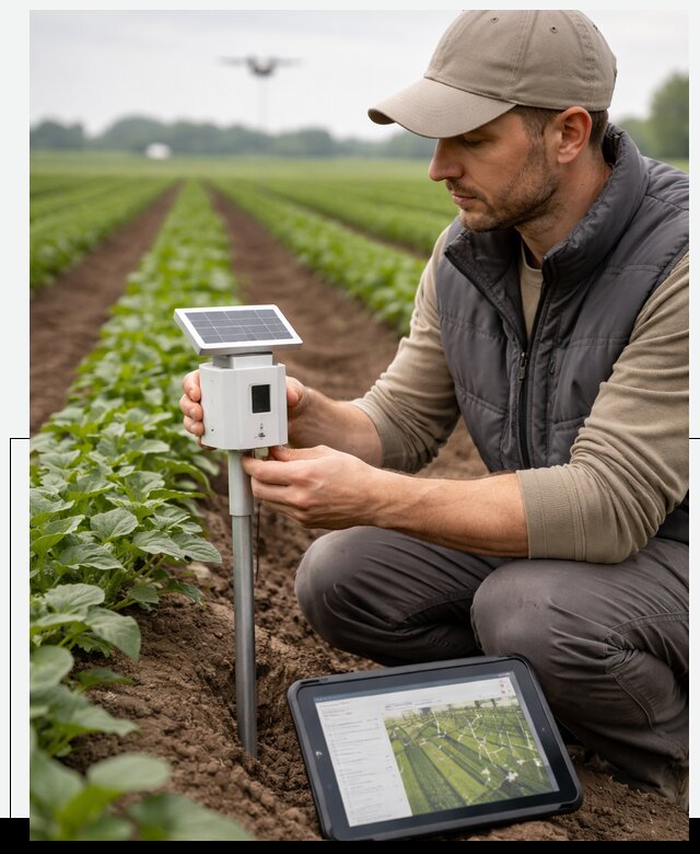 IoT мониторинг сельскохозяйственных полей и контроля в Сердобске